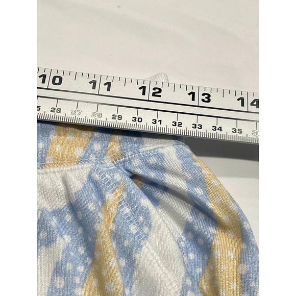 PJ Salvage Tiger Dots Pajama Pants Womens XS Ice Blue Yellow Drawstring Waist - Picture 9 of 13